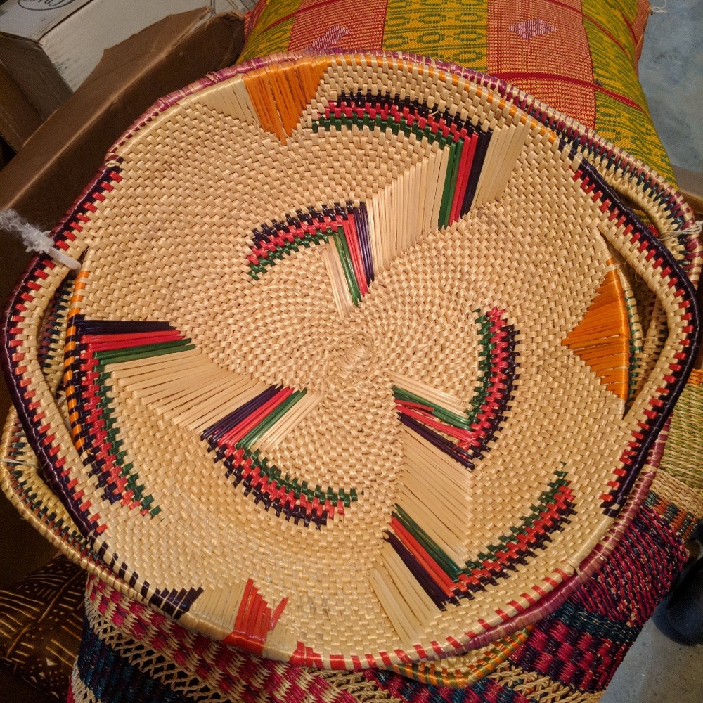 Ghana hand woven Fruit Basket